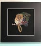 'Bramble Gatherer' a limited edition, mounted, Giclee print of a hazel dormouse 