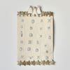 Fabric Advent Calendar with Gold Stars