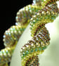 Dutch Spiral Necklace in Shades of Green - Image 3