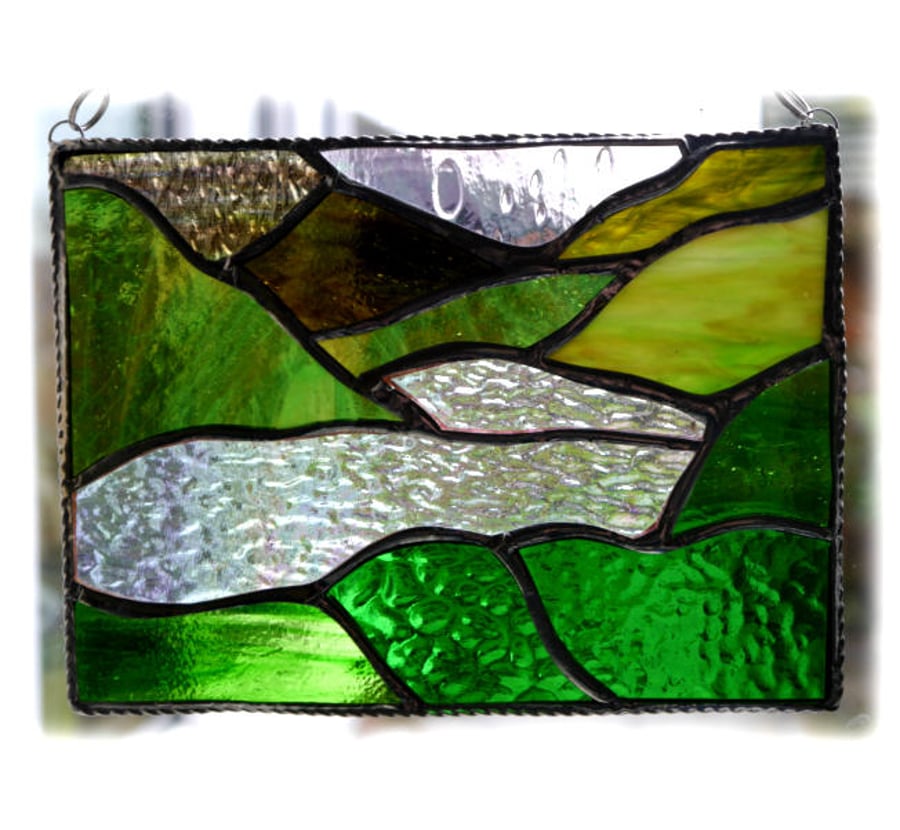 Lake District Panel Stained Glass Picture Landscape 