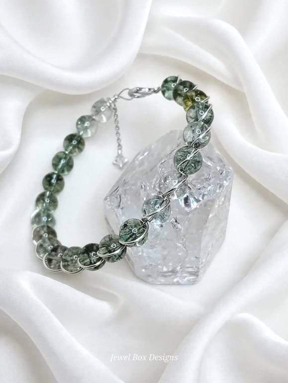 Green Phantom Quartz Bracelet