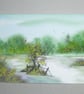 small watercolour original art painting ( ref FA 532 C2 ) - Image 1