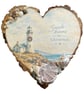 Handcrafted Coastal Christmas Wooden Heart Hanging Plaque - Image 7