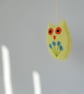 Hand embroidered felt owl hanging decoration - Image 3