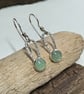 Minty Green Aventurine Dangle Silver Earrings for everyday wear. - Image 5