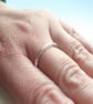 Sterling Silver Stacking Ring Size P - Image 3