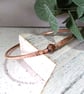 Bangle, Copper and Banded Agate Bracelet. Size 20cms - Image 3