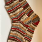 Men's Hand Knitted Wool Socks in Robin Colours