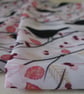 Handprinted chiffon scarf Blackbirds & Berries - Image 4