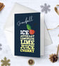 Set of 6 Cocktail Themed Christmas Cards - Image 7