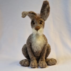 Needlefelted Hare by Furzie