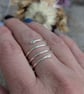 Sterling Silver Spiral Wraparound Ring - JBJ4020 - Image 4