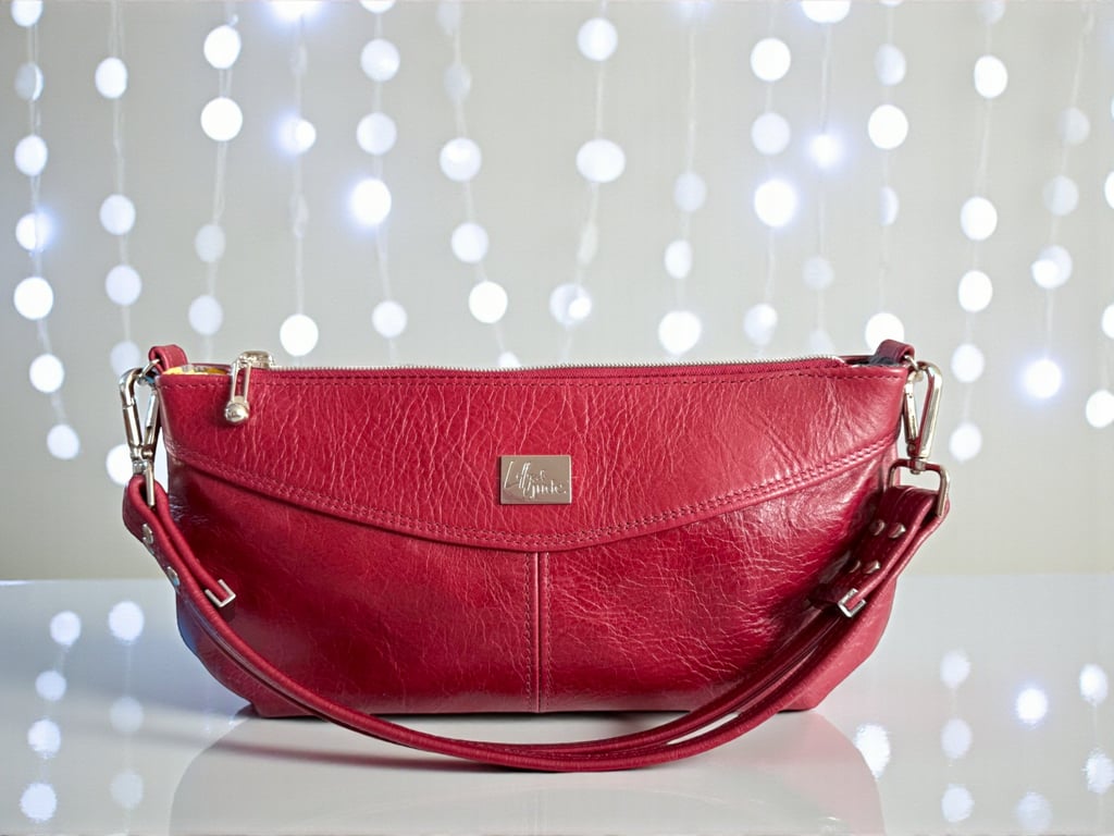 Elland - Red Leather Handbag - Handmade - Sustainable Leather Bag