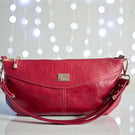 Elland - Red Leather Handbag - Handmade - Sustainable Leather Bag
