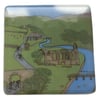 Bolton Abbey Tour de Yorkshire handmade glass coaster