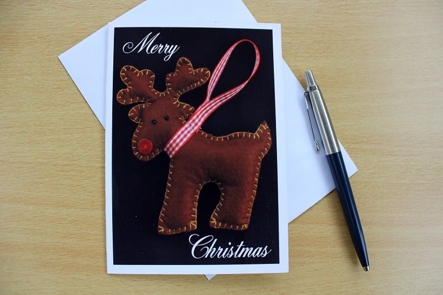 Little Reindeer Pack of 4 Christmas Cards or Notelets