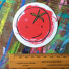Happy Tomato Laptop Sticker by Jo Brown