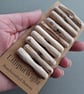 Set of ten driftwood toggle buttons with single hole - Image 1