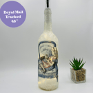 Alice in Wonderland inspired Decoupage Bottle with Lights