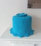 CROCHET Ocean Blue Toilet Roll Cover