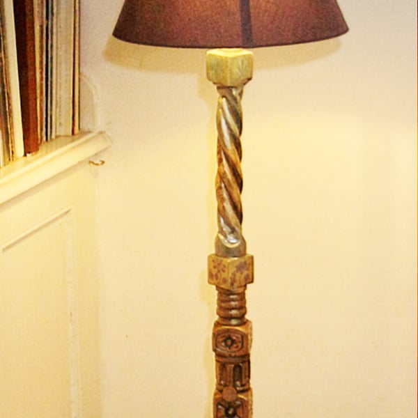 Table lamp, hand made.