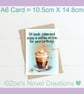 Coffee Birthday Card with inside message A6 size 10.5cm X 14.8cm  - Image 5