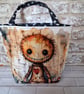 SPOOKY HANDMADE HALLOWEEN TRICK OR TREAT BAG.  