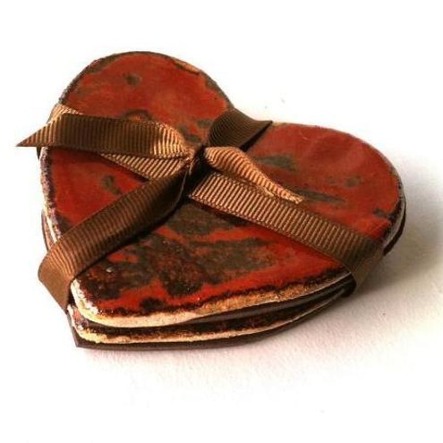 Heart Coasters set of 2