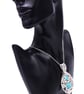 Turquoise dual beaded pendant - Image 3