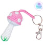 Crochet pink toadstool, mushroom decoration, bag charm. Toadstool keyring. - Image 8