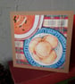 Scones and Pumpkin Soup 6inch blank card