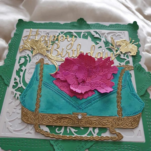 Hand Made Decoupage Cards With Box Or Cardboard Envelope 