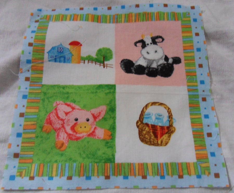 100% cotton fabric.  Barn.  Sold separately, postage .62p for many (16)