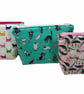 Cosmetics bag with cat print and 2 pockets, makeup pouch, water resistant case,  - Image 8