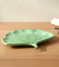 Light Green Marbled Ginkgo Leaf Trinket Tray  - Image 1