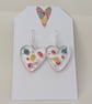 Heart Shaped Resin Earrings - Image 1