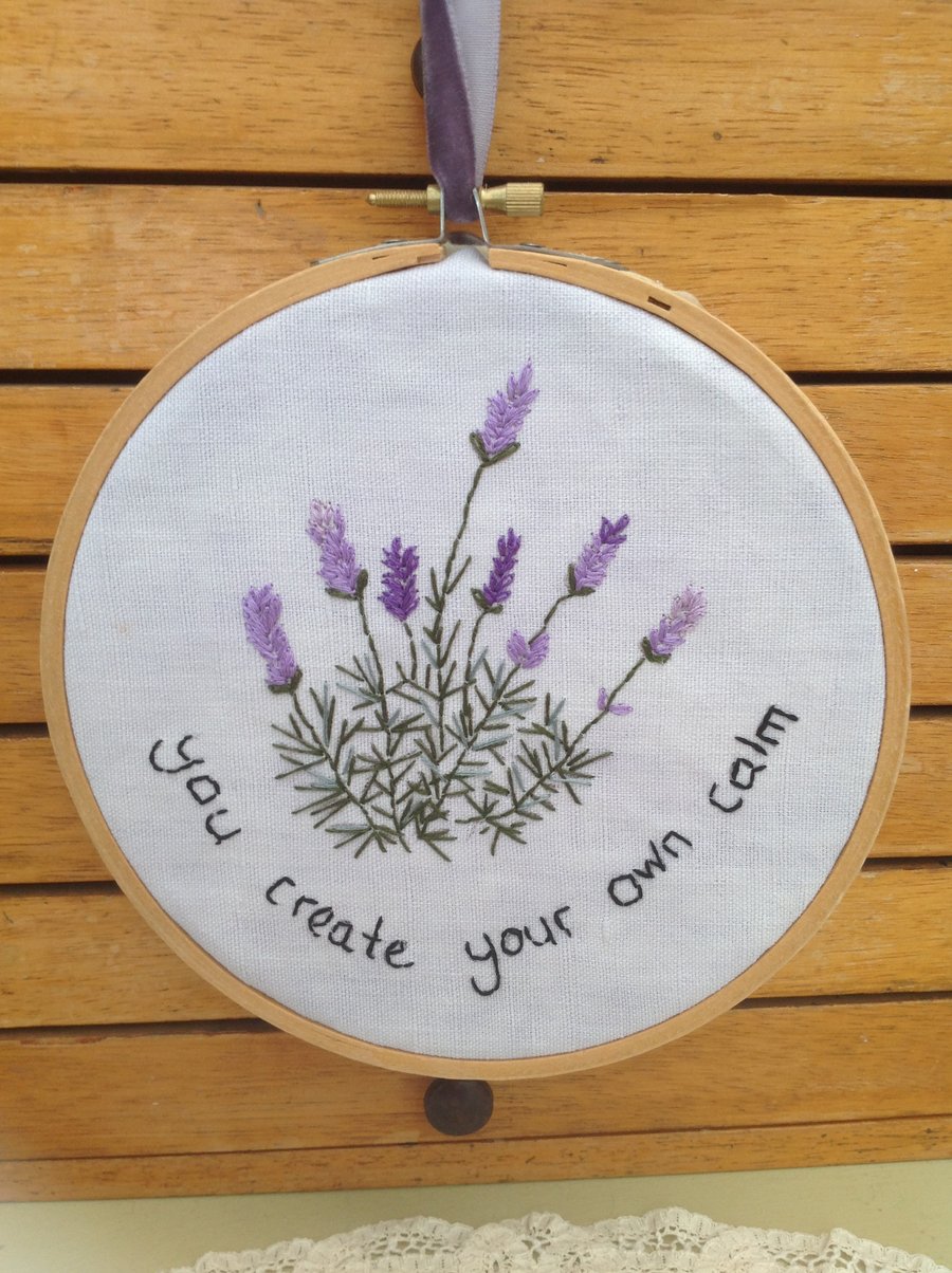 Sewing Hoop with quote