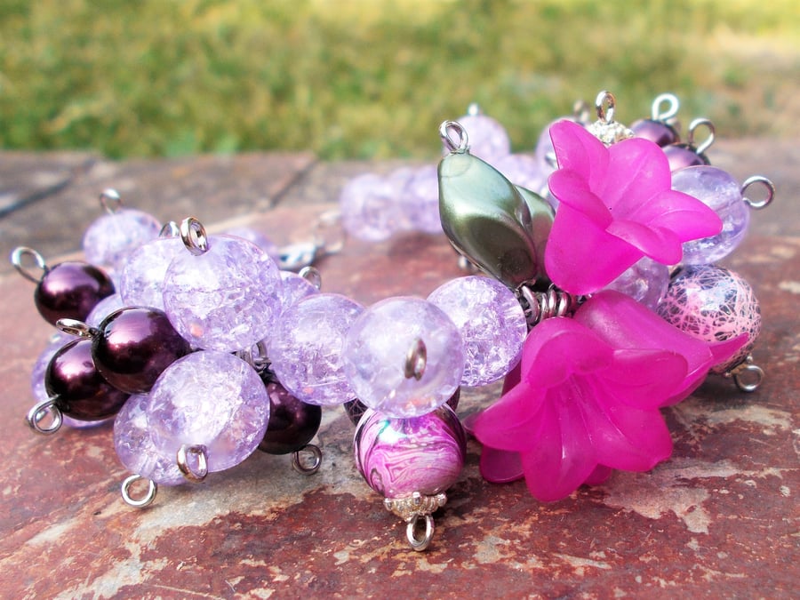 Lilac Flower Bracelet 