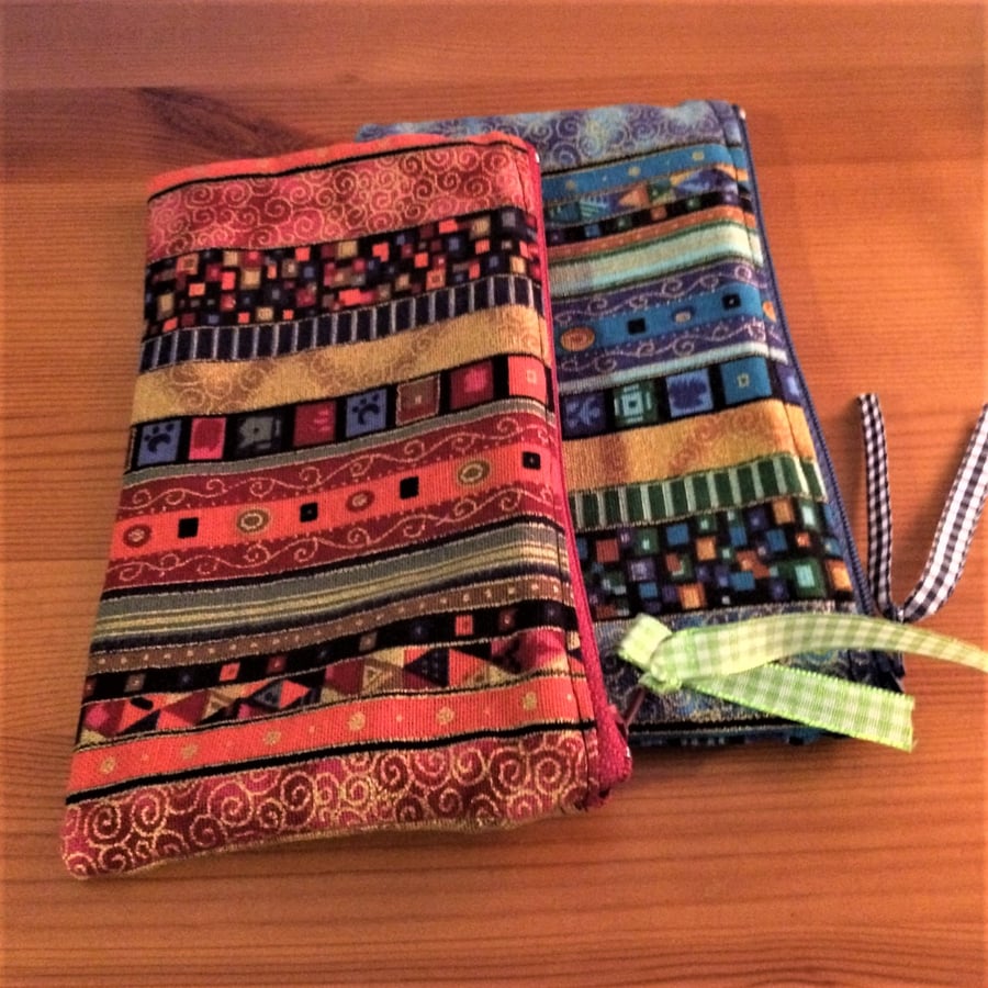 Boho Zippered   Pouch  Purse