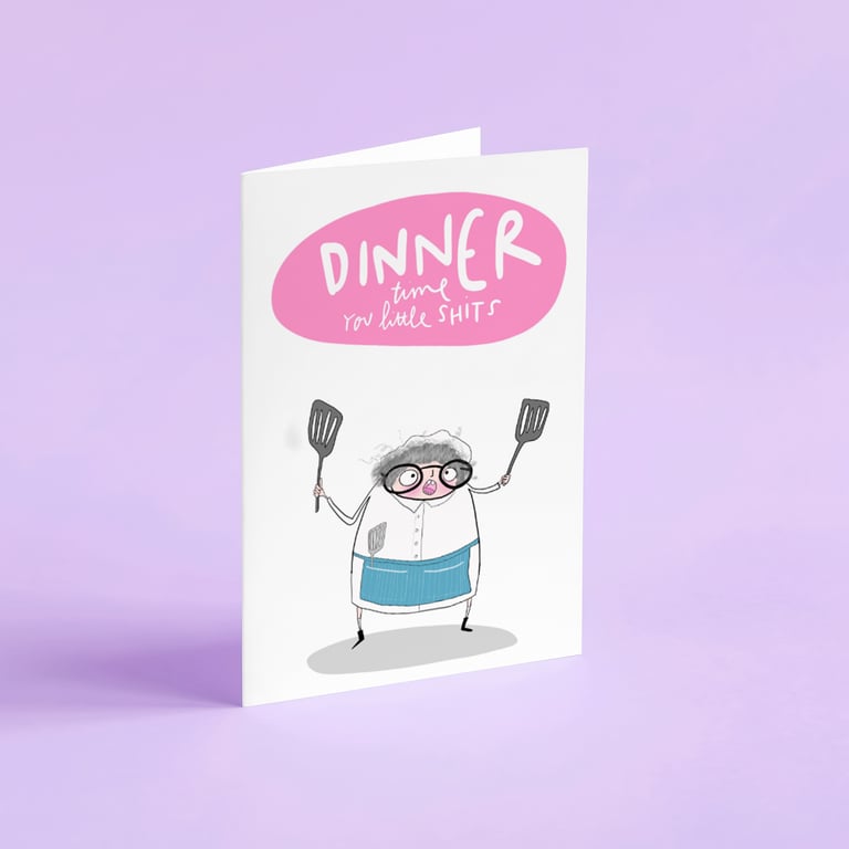 Dinner lady card 