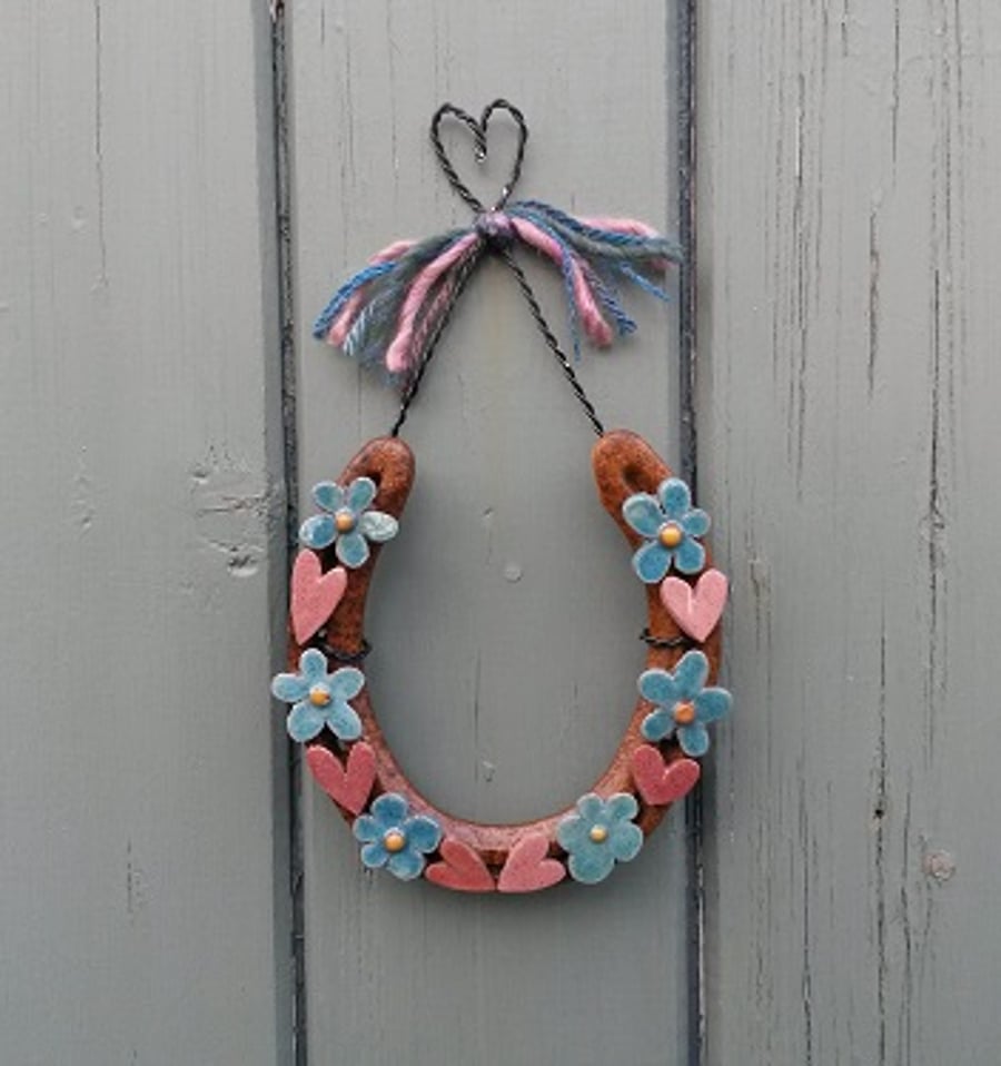 Real Horseshoe With Pottery
