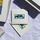 On The Run - Original Lino Print 