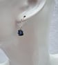 Blue Sapphire beaded earrings