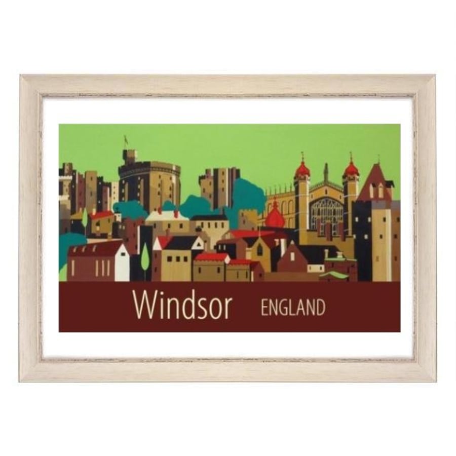 Windsor Castle white frame