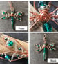 RESERVED -Green Dragonfly Hanging Decoration - Image 3