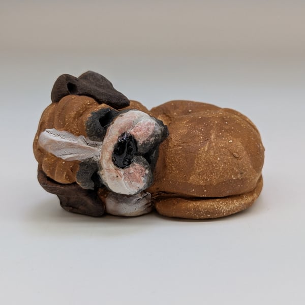 Sleepy Boxer Sculpture