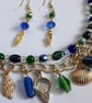 Gold Plated Sea Shell & Crystal Earrings - Image 6
