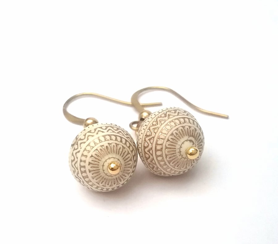 Ornate Bead Earrings 