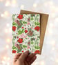 Under the Mistletoe Christmas Card With Kraft Envelope - Image 1