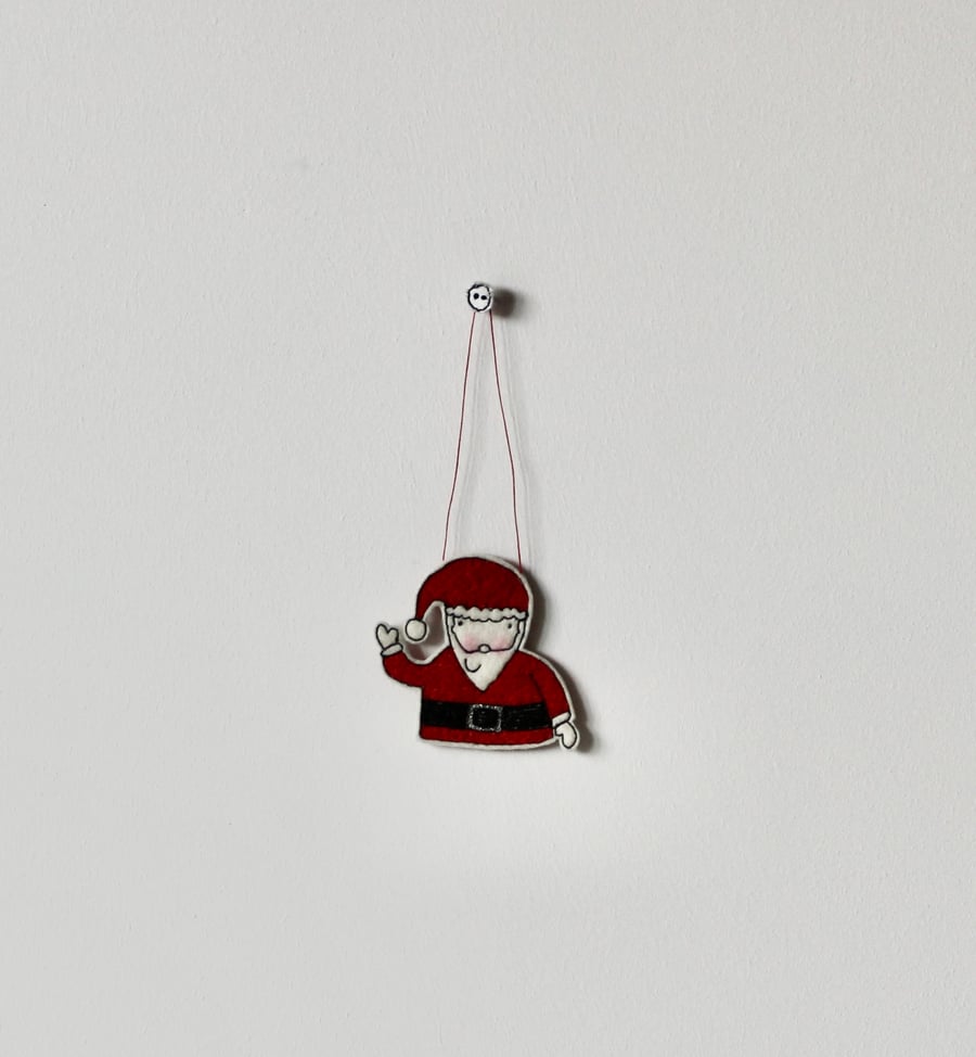Special Order for Sophie - 'Father Christmas' - Hanging Decoration